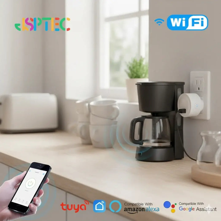 WiFi Smart Plug – 10A Remote Control for Alexa & Google Home italiatechs
