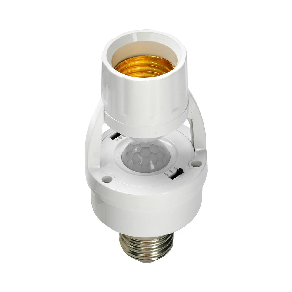 Motion Sensor LED Lamp Base – E27 Socket Converter with PIR Sensor 💡