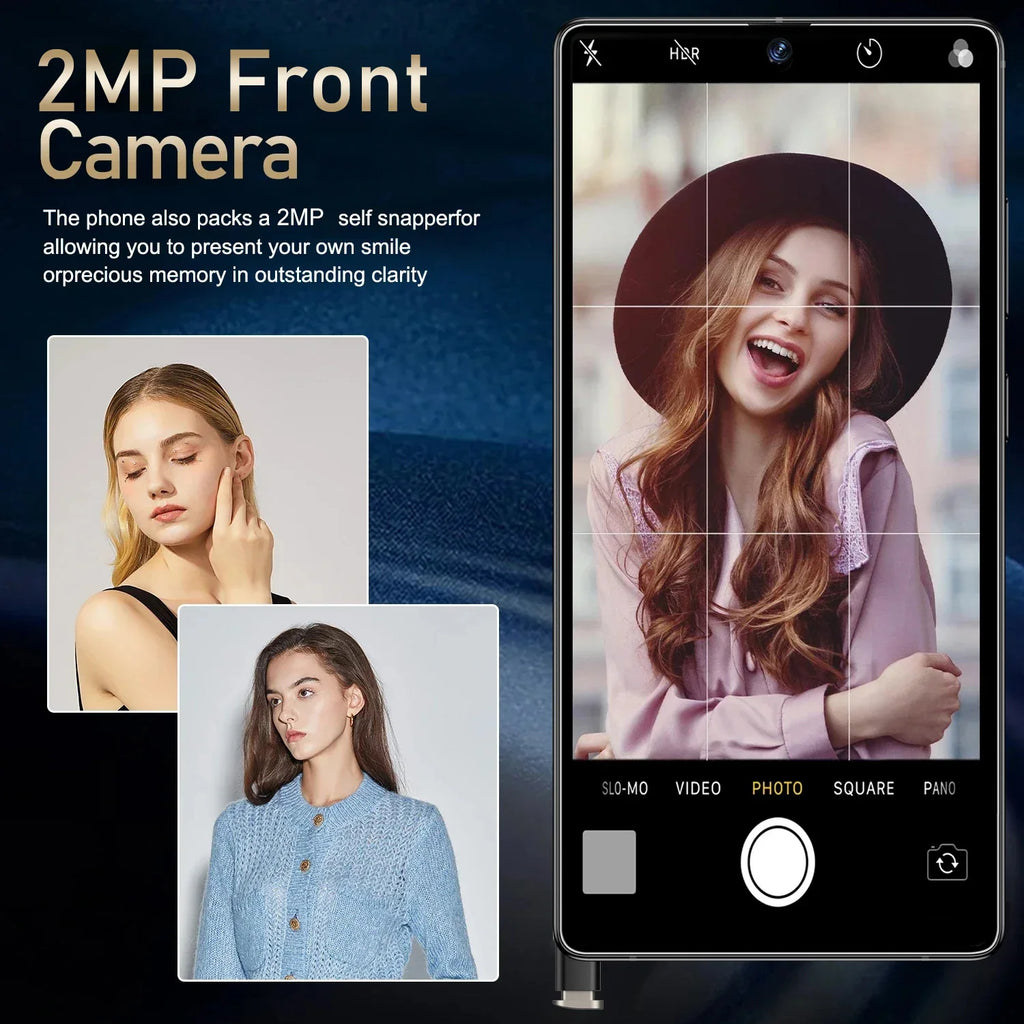 IVMI Global Vision XS25 Ultra Smartphone Android 3GB RAM 16GB ROM 6.9 Inch Dual SIM 4G Network 2+5MP Mobile Phones