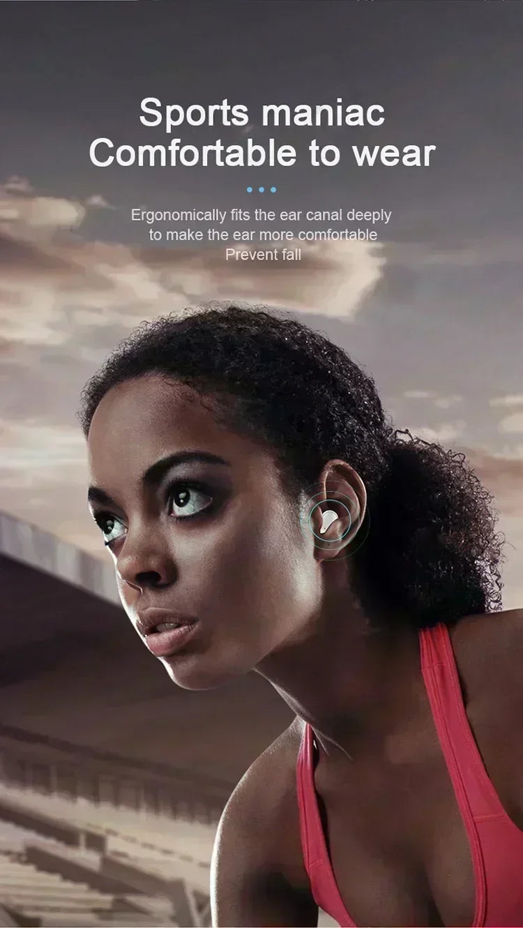 TWS Bluetooth Earphones Wireless Bluetooth Headset Noise Cancelling Headsets With Microphone A6S Headphones for SmartPhone