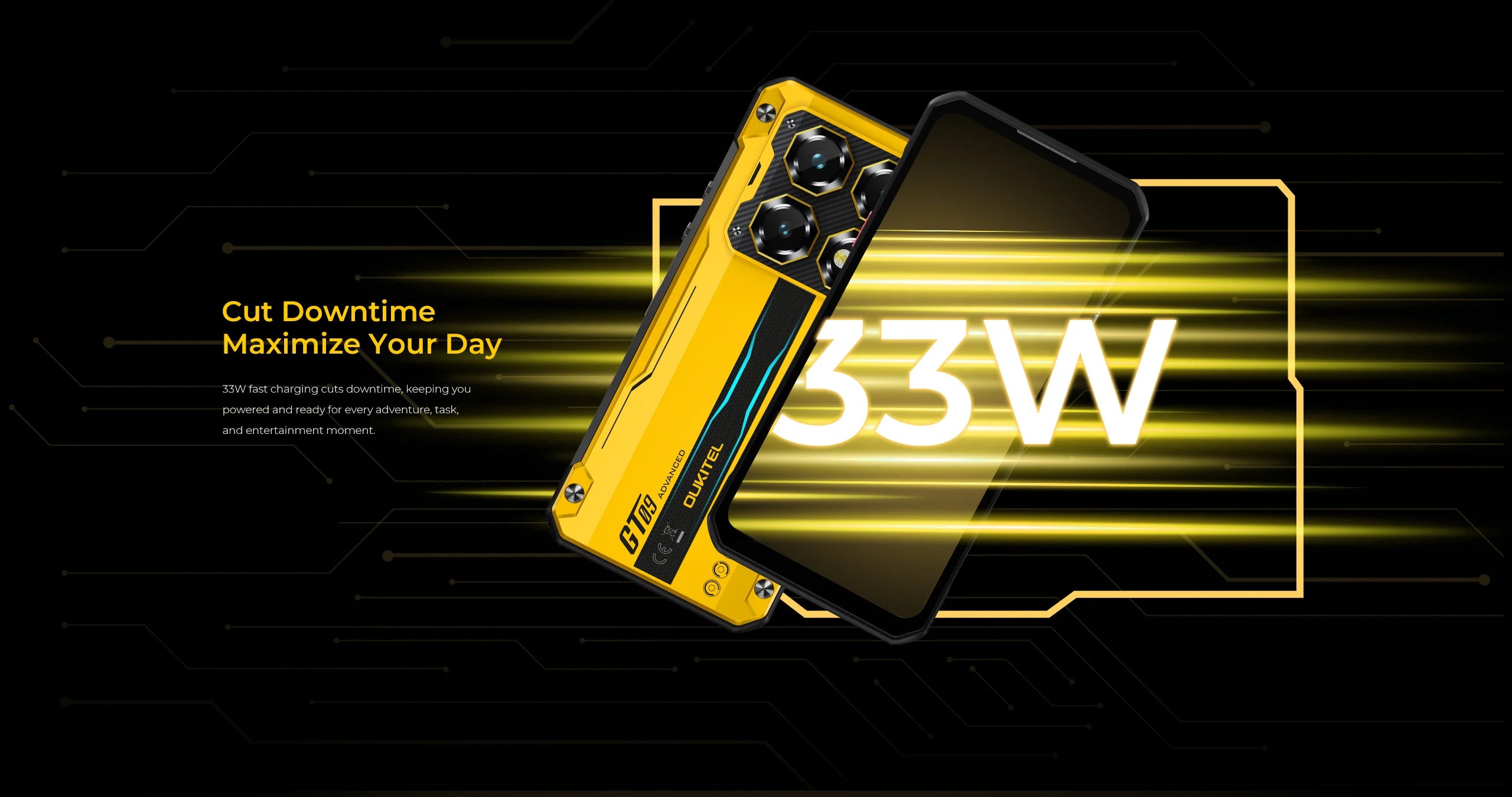 OUKITEL WP60 5G NFC Smartphone 10000mAh 48GB(16+32) +512GB, MTK 7025 Android 15 Rugged Phone, 108MP Camera, 120Hz