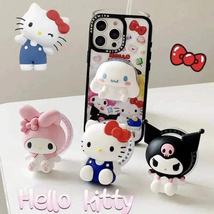 MagSafe Phone Grip Stand – Foldable Hello Kitty & Sanrio Holder for iPhone italiatechs
