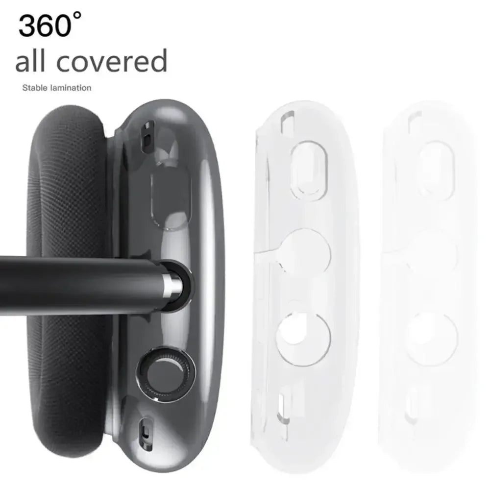 3 in 1 Soft Silicone Skin Protector Headphones Case For Airpods Max Cases Anti Scratch Shockproof Earphone Cover Accessories