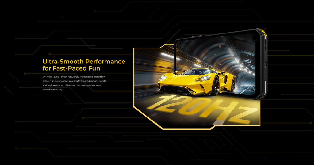 OUKITEL WP60 5G NFC Smartphone 10000mAh 48GB(16+32) +512GB, MTK 7025 Android 15 Rugged Phone, 108MP Camera, 120Hz