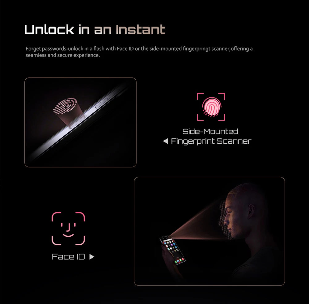 Cubot Android Smartphone P90, G100 Octa-core, 2.2GHz, Dual Speakers, 24GB+256GB, 6.88" 120Hz Screen, 64MP, 5100mAh,NFC, 4G Phone