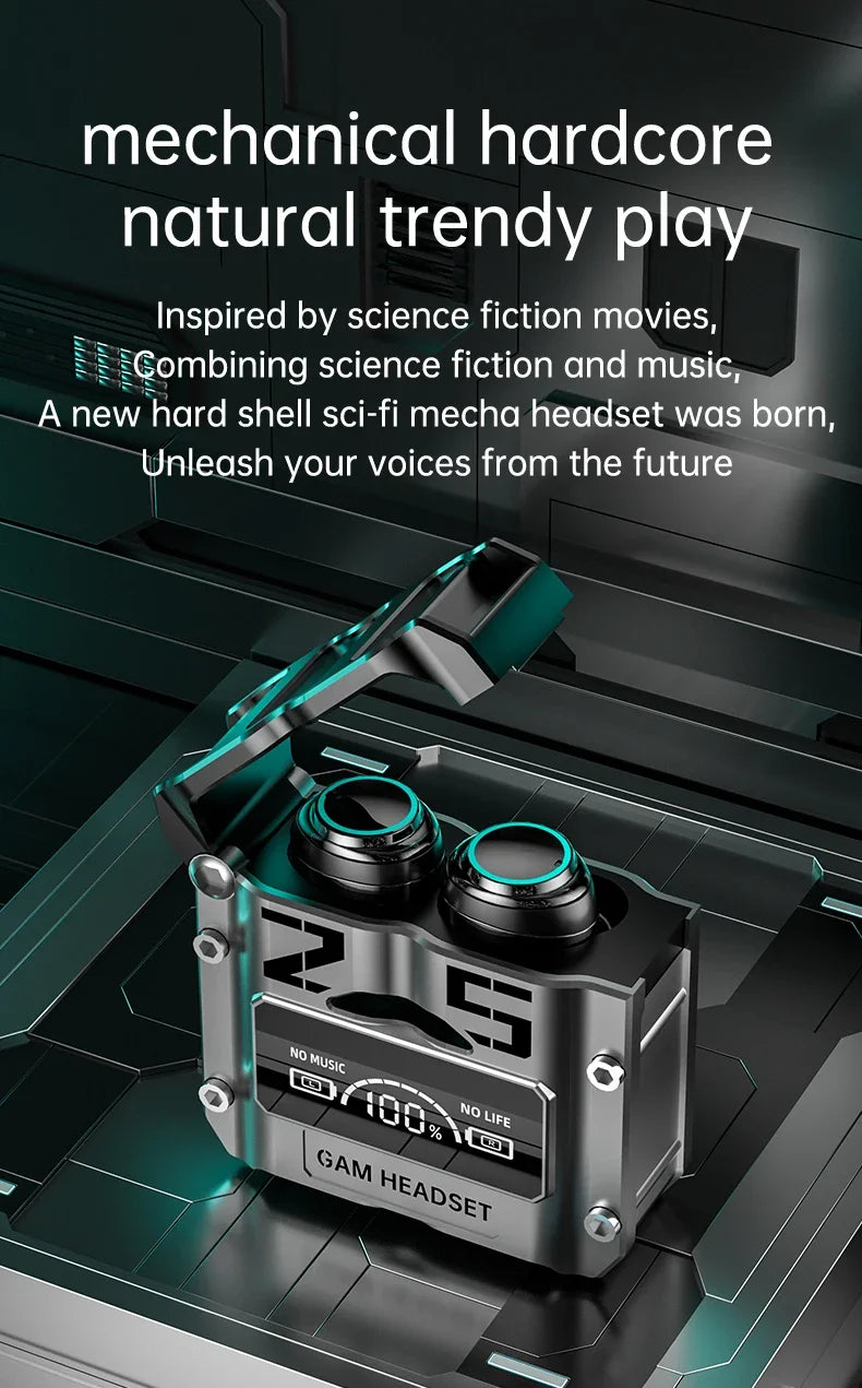 M25 TWS Wireless Headphones Earphones Bluetooth Touch Control Noise Reduction Stereo Waterproof Earbuds Headsets With Microphone