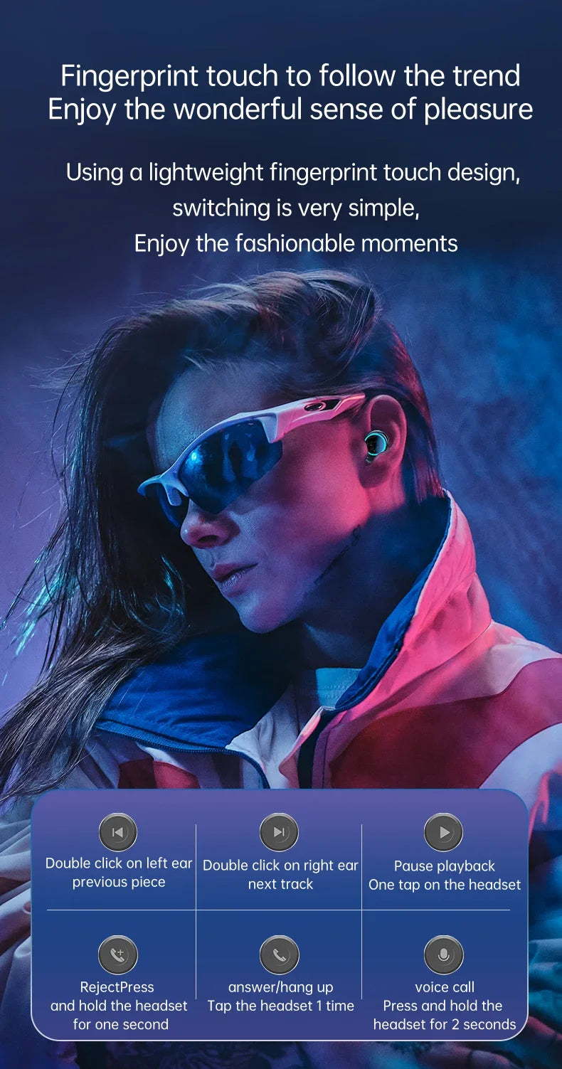 M25 TWS Wireless Headphones Earphones Bluetooth Touch Control Noise Reduction Stereo Waterproof Earbuds Headsets With Microphone