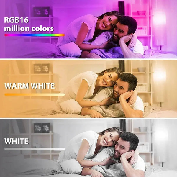 Smart RGB LED Bulb – E27 Voice Control for Alexa & Google Home italiatechs