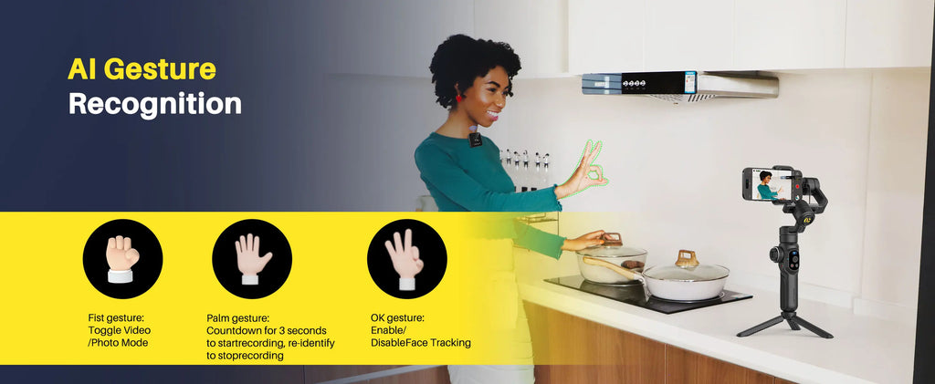 AOCHUAN Smart S2 Smartphone Gimbal Stabilizer with microphone Professional 3-axis Stabilizer For ipohne and Android Smartphone