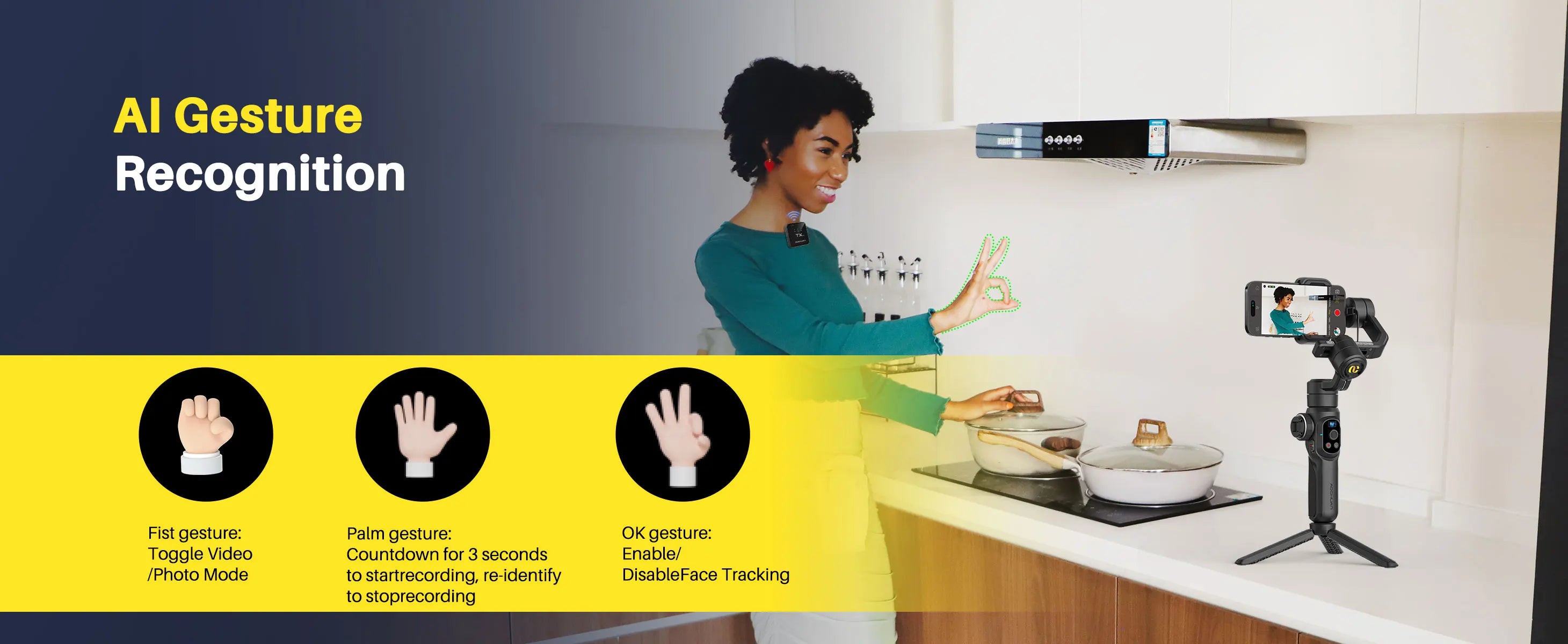 AOCHUAN Smart S2 Smartphone Gimbal Stabilizer with microphone Professional 3-axis Stabilizer For ipohne and Android Smartphone