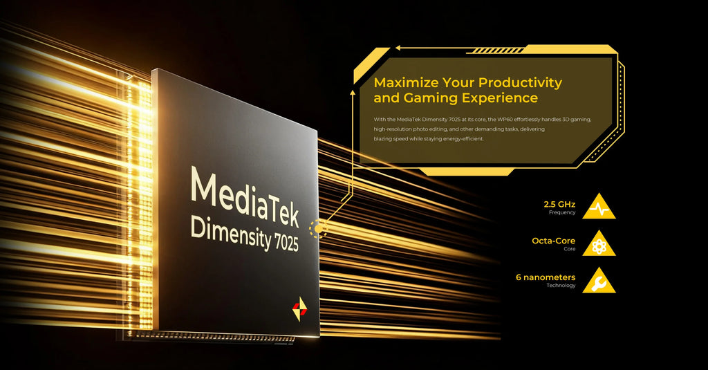 OUKITEL WP60 5G NFC Smartphone 10000mAh 48GB(16+32) +512GB, MTK 7025 Android 15 Rugged Phone, 108MP Camera, 120Hz