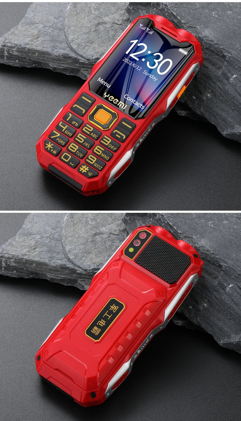 Q8 GSM 2G Rugged Mobile Phone Big Battery Double Flashlight 2.4inch HD Screen Dual Sim Large Button Cheap Cellphone For Elderly