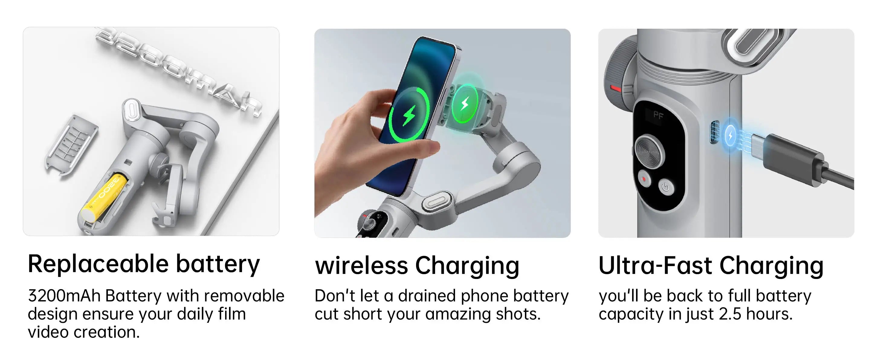 AOCHUAN Smart Xpro SmartPhone Gimbal Stabilizer Professional 3-axis stabilizer For iPhone and android Smartphone Handheld Gimbal