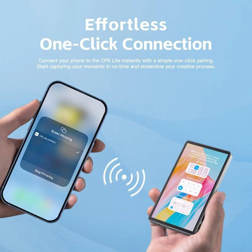 Wireless Vlog Mobile Magnetic Selfie Screen Using Phone Rear Camera for Selfie Vlog or Live Stream Magnetic Monitor Screen