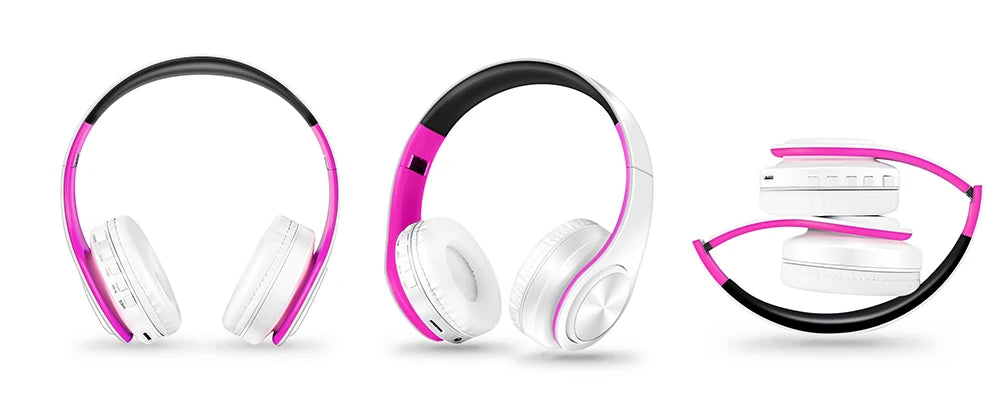 Men Gift Gold Wireless Headphones Bluetooth Earphone Stereo Headset Game with Build-in MIC with Universal for Android and iOS