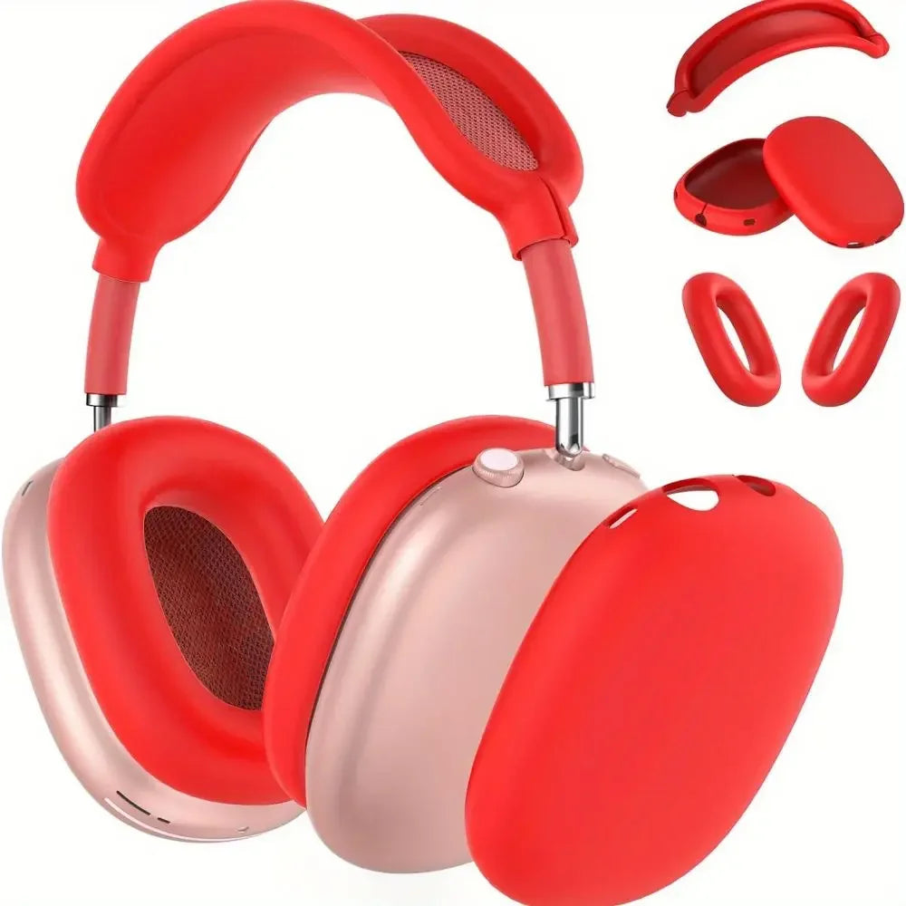 3 in 1 Soft Silicone Skin Protector Headphones Case For Airpods Max Cases Anti Scratch Shockproof Earphone Cover Accessories