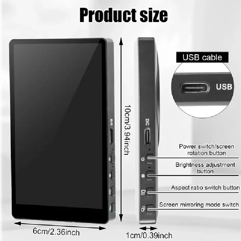 Wireless Vlog Mobile Magnetic Selfie Screen Using Phone Rear Camera for Selfie Vlog or Live Stream Magnetic Monitor Screen