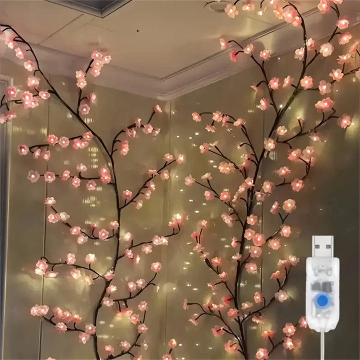 Cherry Blossom USB LED Tree Lights 96 LEDs italiatechs