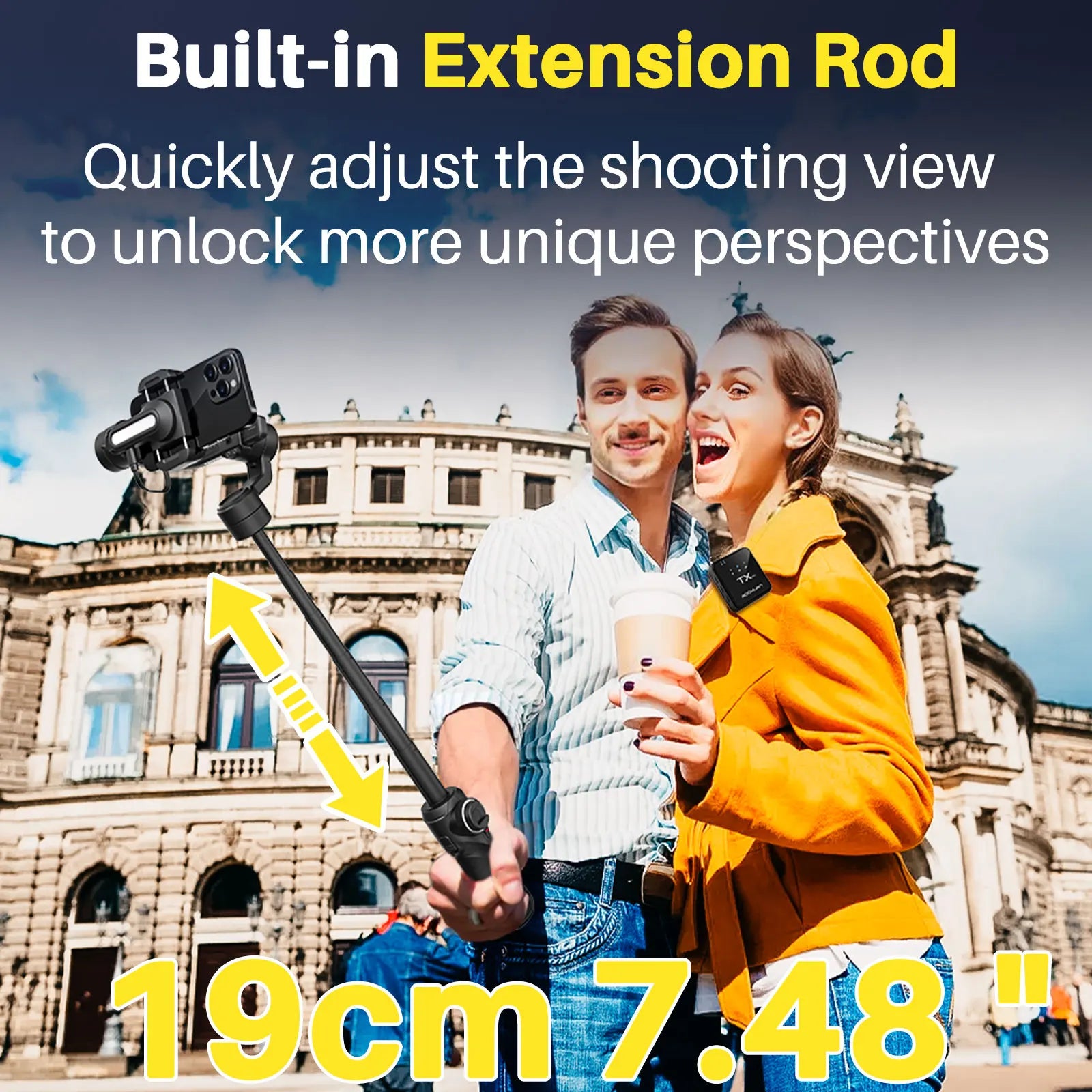 AOCHUAN Smart S2 Smartphone Gimbal Stabilizer with microphone Professional 3-axis Stabilizer For ipohne and Android Smartphone