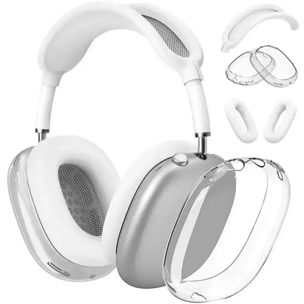 3 in 1 Soft Silicone Skin Protector Headphones Case For Airpods Max Cases Anti Scratch Shockproof Earphone Cover Accessories