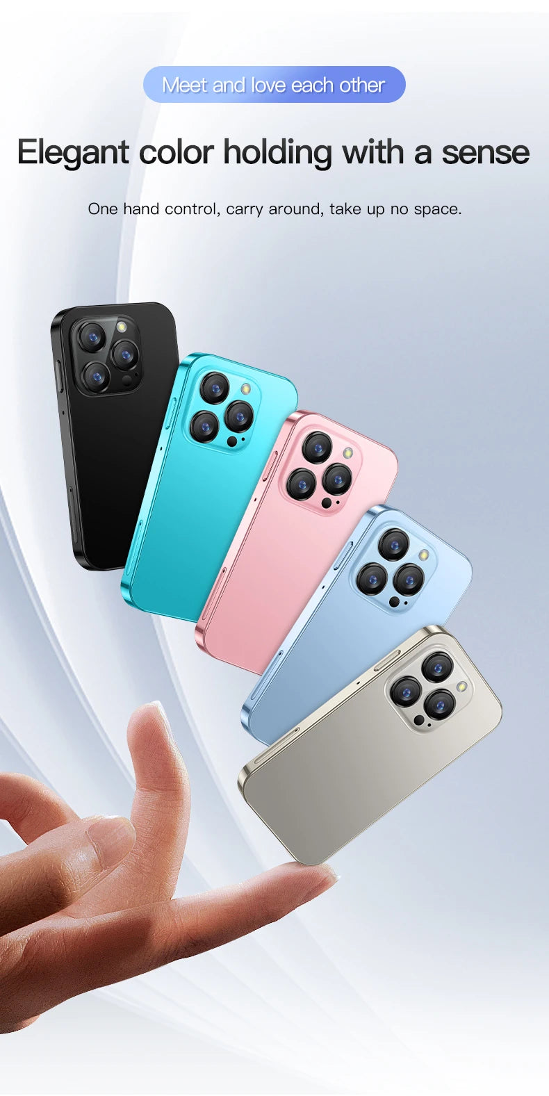 SERVO 16SE Mini Smartphone 16GB ROM Android 9.0 Wifi Dual SIM Standby Play Store 3G WCDMA 3.0"Little Smart Cellphone New Version