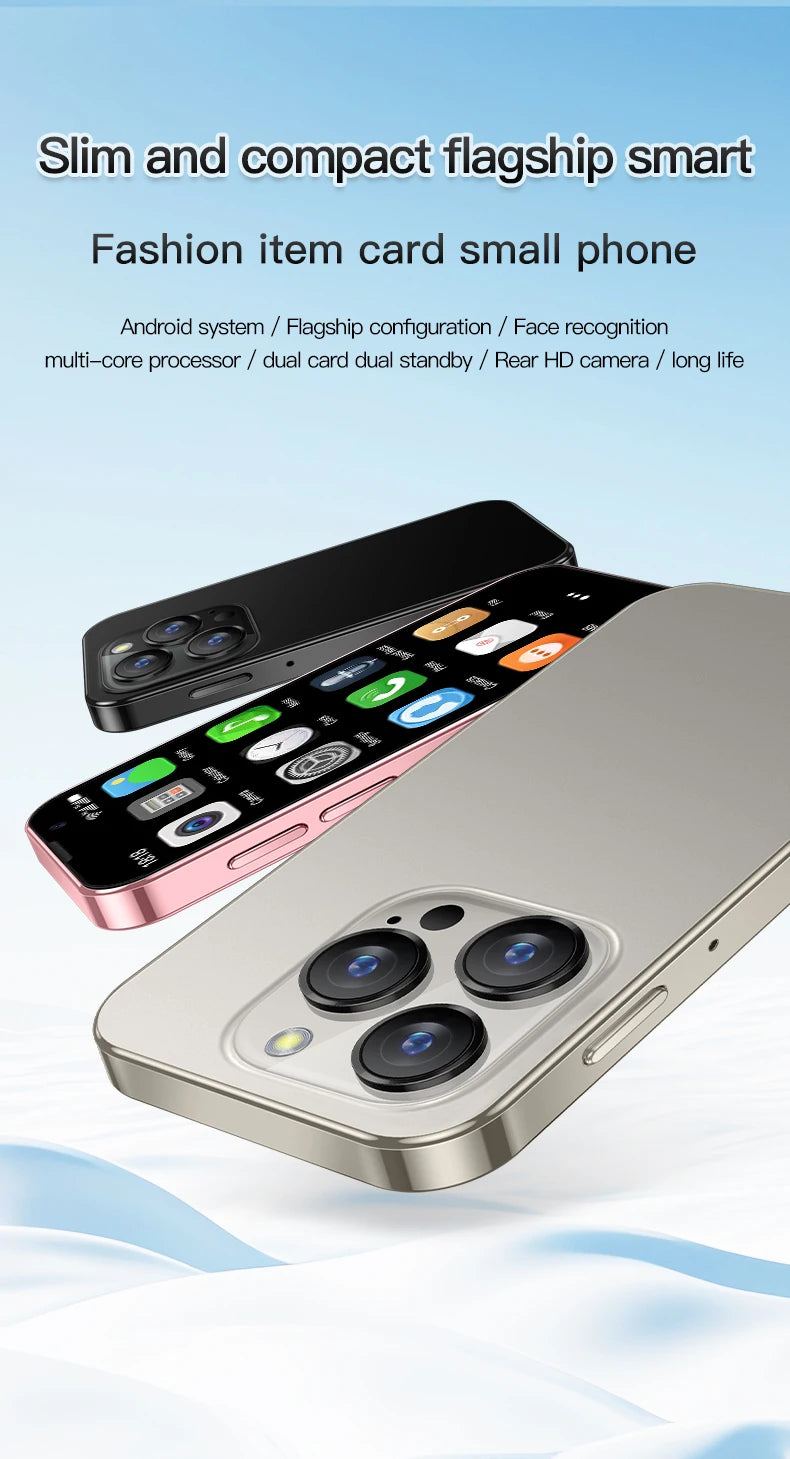 SERVO 16SE Mini Smartphone 16GB ROM Android 9.0 Wifi Dual SIM Standby Play Store 3G WCDMA 3.0"Little Smart Cellphone New Version