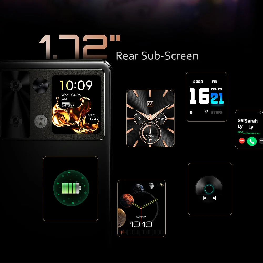 Cubot P90 4G Smartphone Helio G100 Octa-core 24GB+256GB 6.88-Inch 120Hz Display 5100mAh Battery 64MP Camera Android 15 Phone