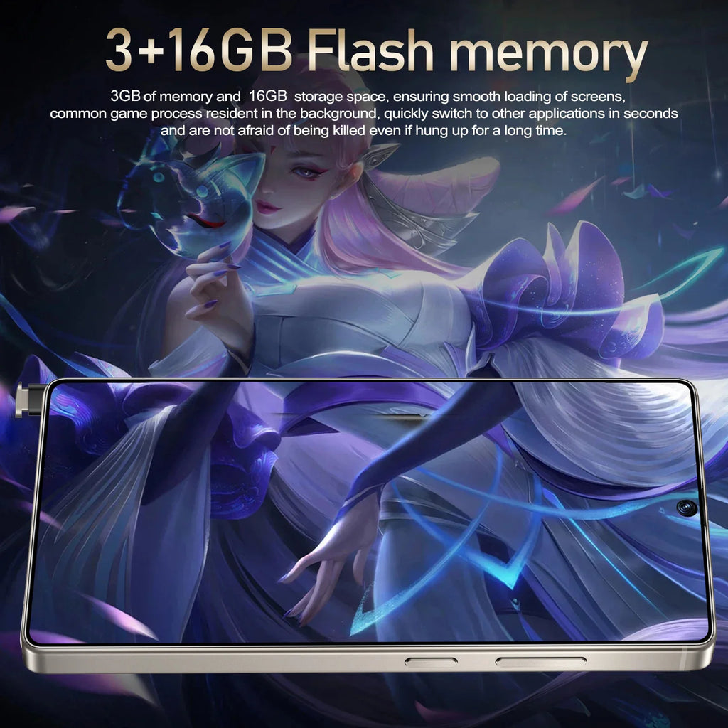 IVMI Global Vision XS25 Ultra Smartphone Android 3GB RAM 16GB ROM 6.9 Inch Dual SIM 4G Network 2+5MP Mobile Phones