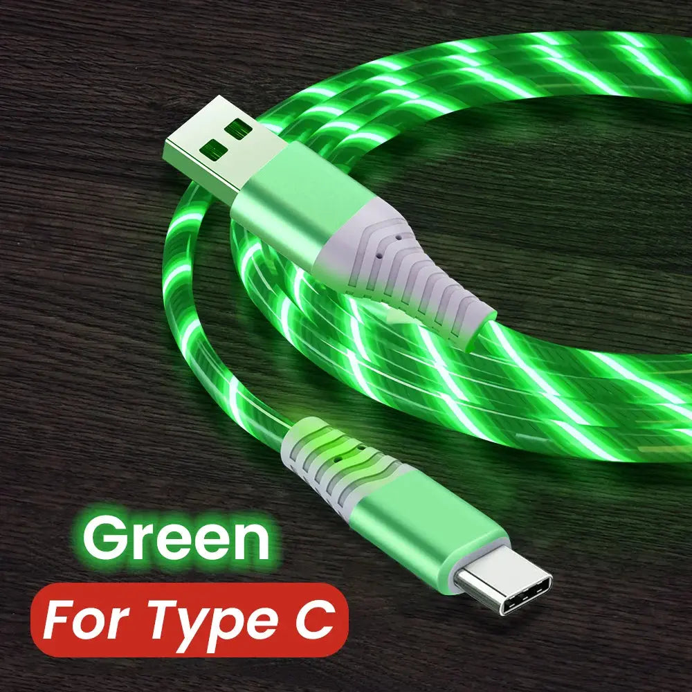 fast charging usb cable – Micro USB & Type-C Flowing Light Cable italiatechs
