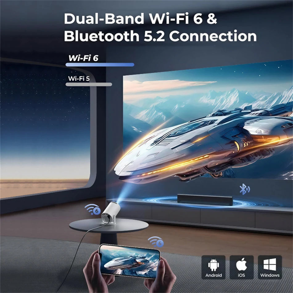 outdoor smart projector