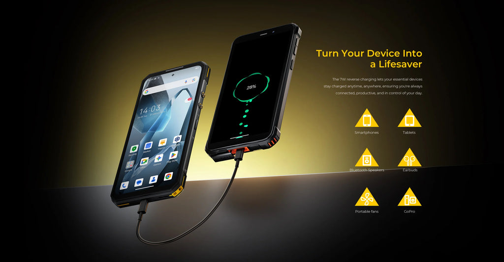 OUKITEL WP60 5G NFC Smartphone 10000mAh 48GB(16+32) +512GB, MTK 7025 Android 15 Rugged Phone, 108MP Camera, 120Hz