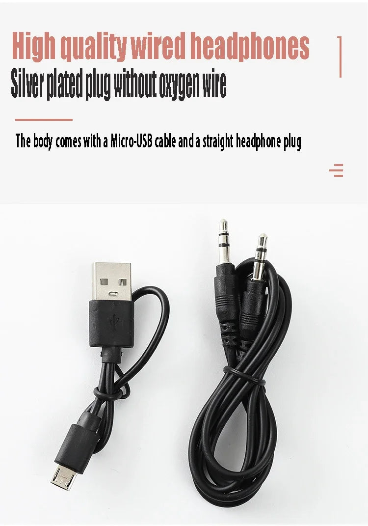 Stereo Y08 Headset 5.3 Bluetooth Headset Folding Wireless Sports Earphone Gaming Headsets Over-ear Headphones for Android ios