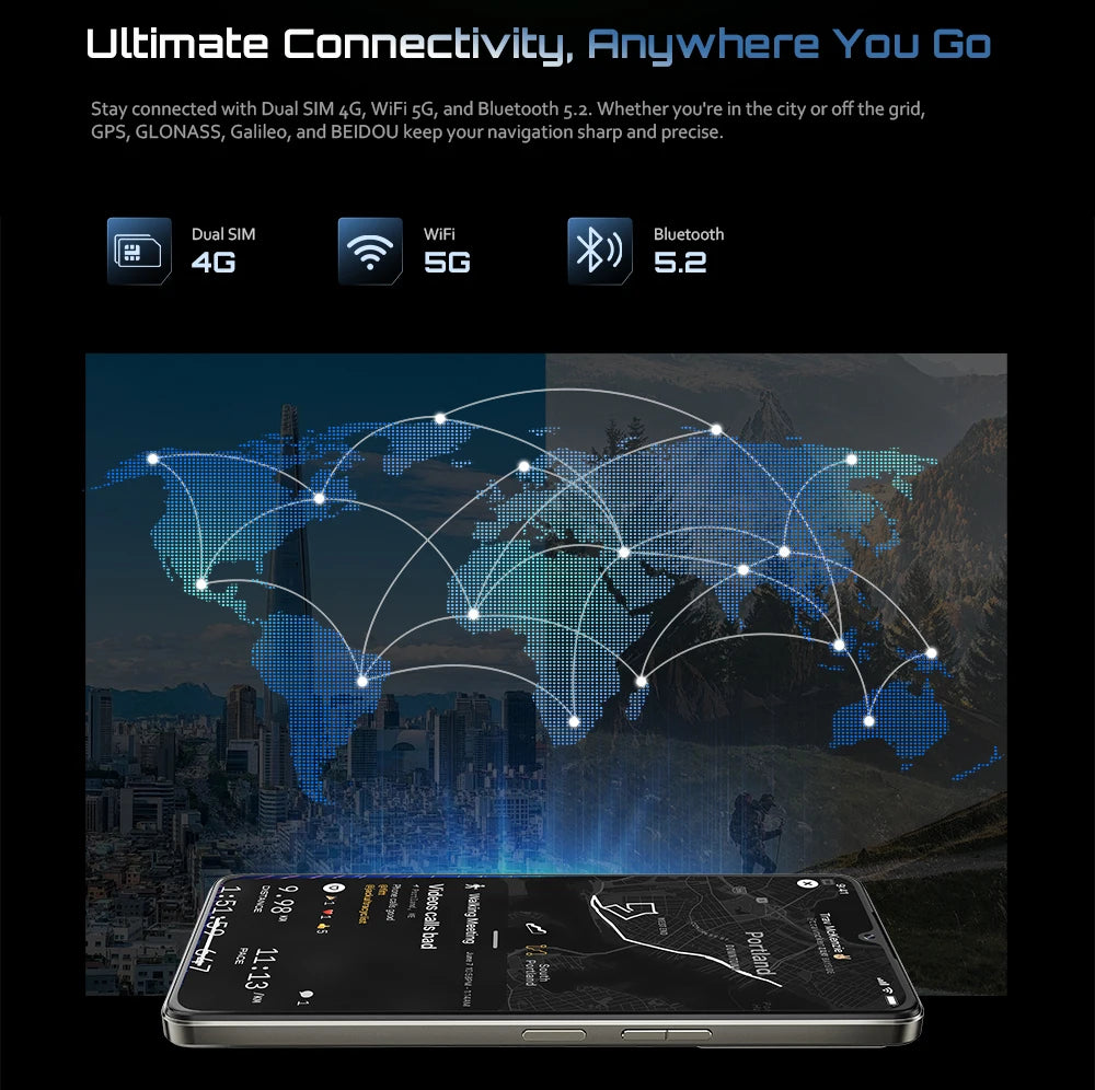 Cubot Android Smartphone P90, G100 Octa-core, 2.2GHz, Dual Speakers, 24GB+256GB, 6.88" 120Hz Screen, 64MP, 5100mAh,NFC, 4G Phone