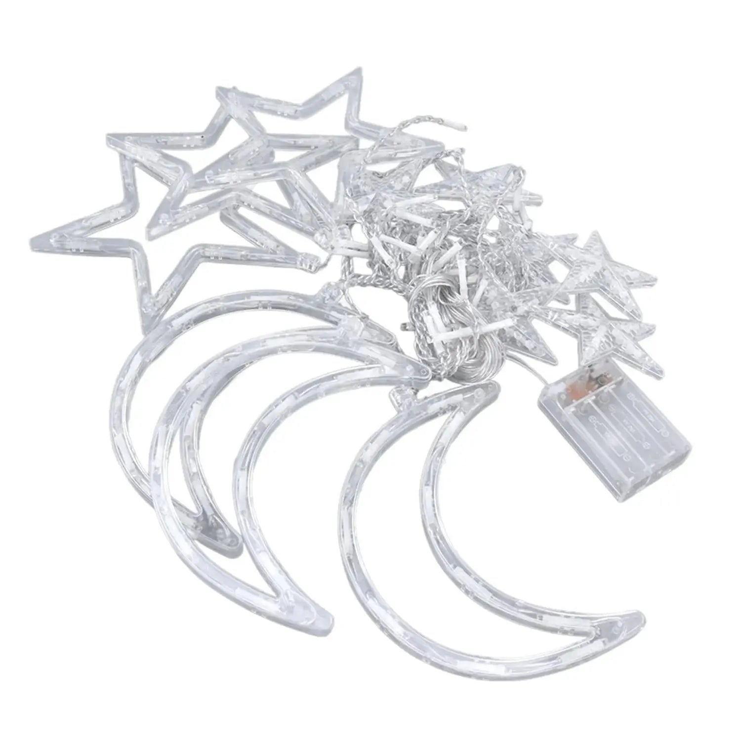 led star moon light LED Star Moon Curtain String Lights 3.5M italiatechs