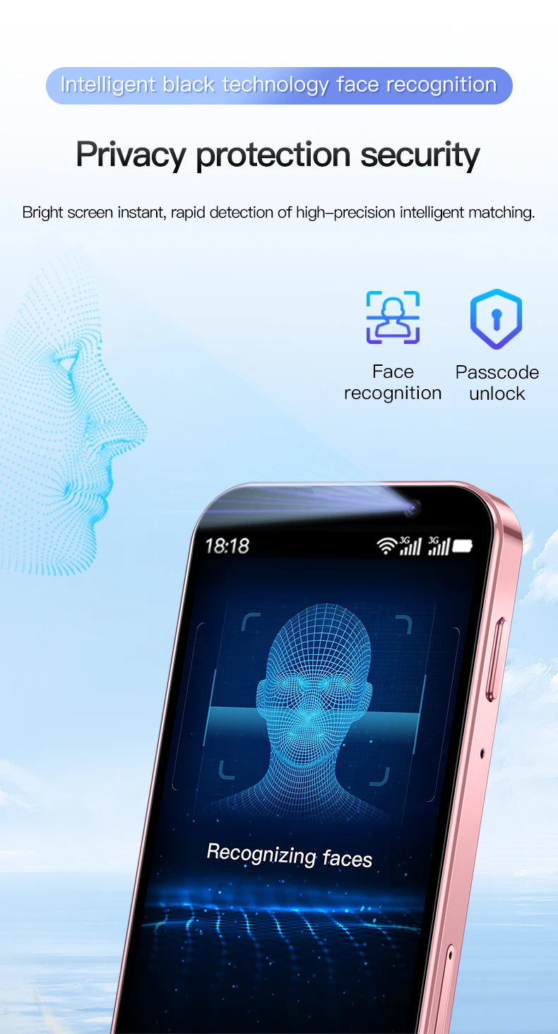 SERVO 16SE Mini Smartphone 16GB ROM Android 9.0 Wifi Dual SIM Standby Play Store 3G WCDMA 3.0"Little Smart Cellphone New Version