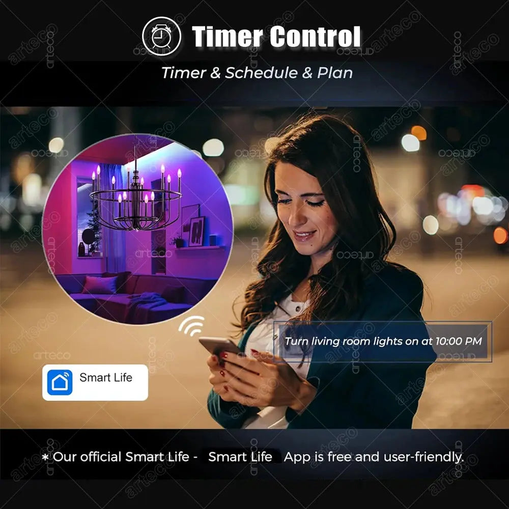 Smart LED Bulb E27/E14/GU10 – WiFi & Zigbee RGB Dimmable, Alexa & Google Compatible italiatechs