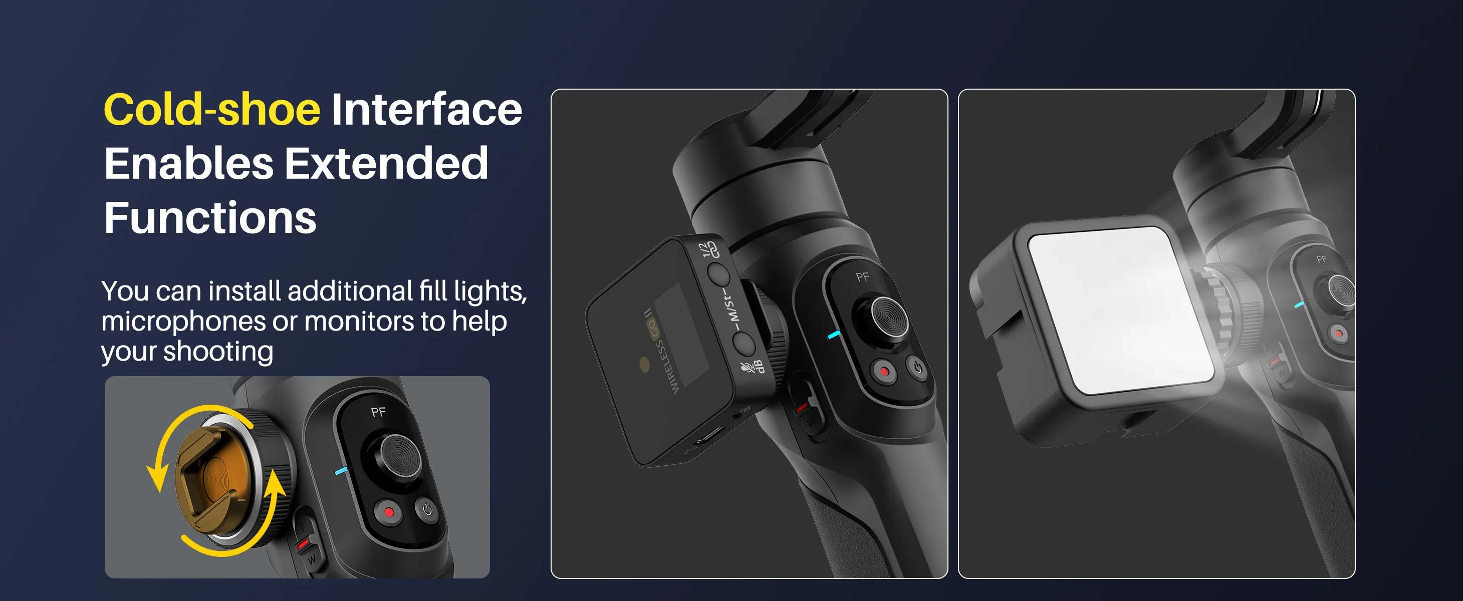 AOCHUAN Smart S2 Smartphone Gimbal Stabilizer with microphone Professional 3-axis Stabilizer For ipohne and Android Smartphone