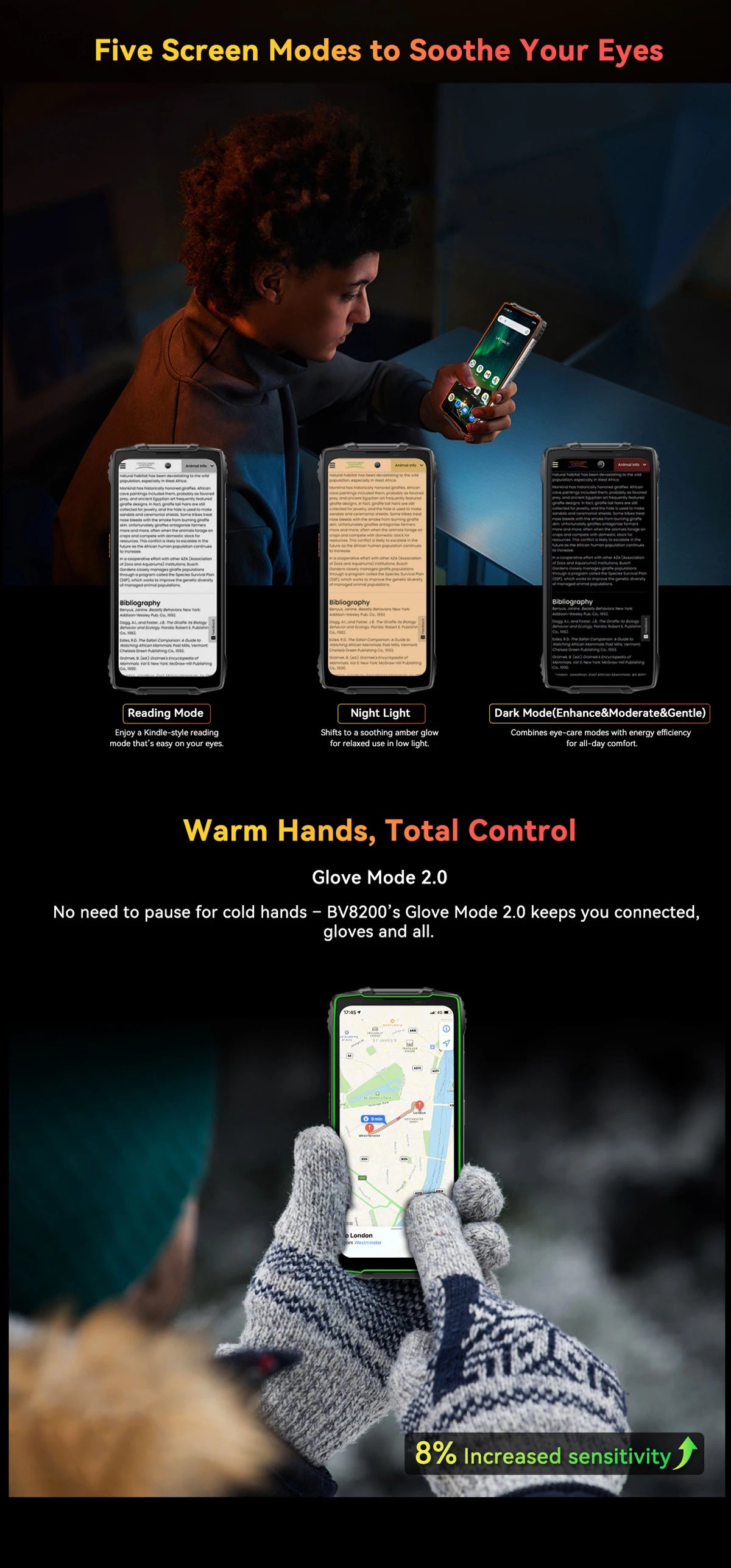 【World premiere】Blackview BV8200  Rugged phone 6.5" 2.4K 120Hz Display Helio G100 12GB 256GB NFC Flashlight Android 14 CellPhone