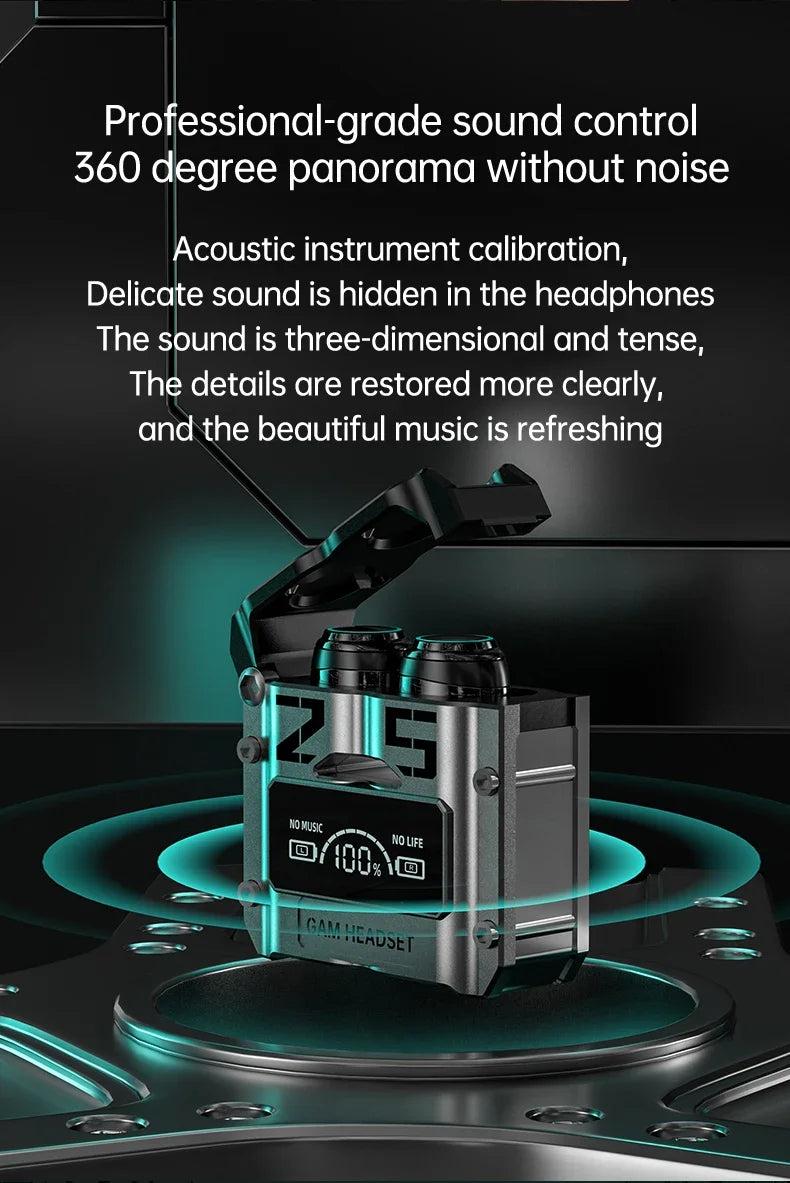 M25 TWS Wireless Headphones Earphones Bluetooth Touch Control Noise Reduction Stereo Waterproof Earbuds Headsets With Microphone