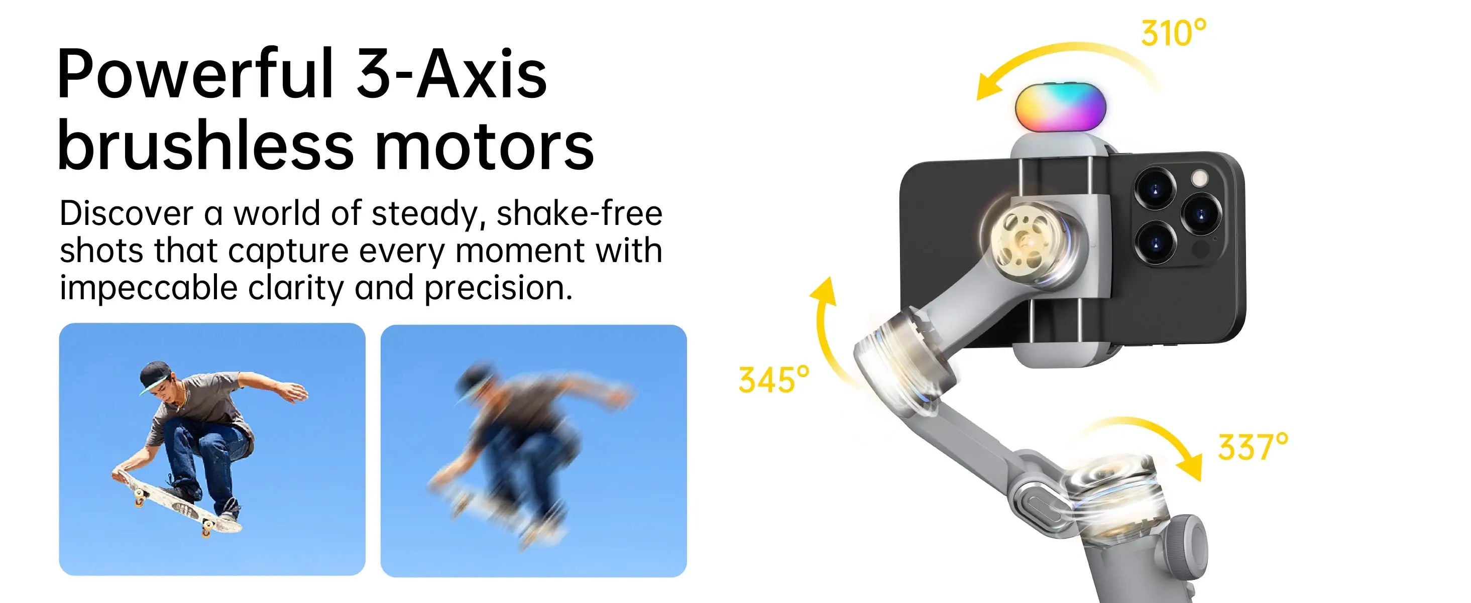 AOCHUAN Smart Xpro SmartPhone Gimbal Stabilizer Professional 3-axis stabilizer For iPhone and android Smartphone Handheld Gimbal