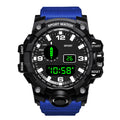 Fashion Men's Watch Sports Electronic Wristwatch Large dial Multifunctional Waterproof Luminous Alarm Kids Male's Military Watch