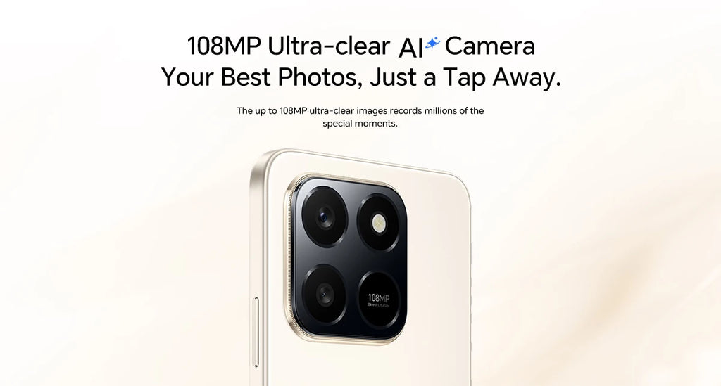 Original Global Version HONOR X7d 4G 8GB+256GB 6.77'' TFTLCD Screen 108M Main Camera 6500mAh 35W SuperCharge MagicOS 9.0