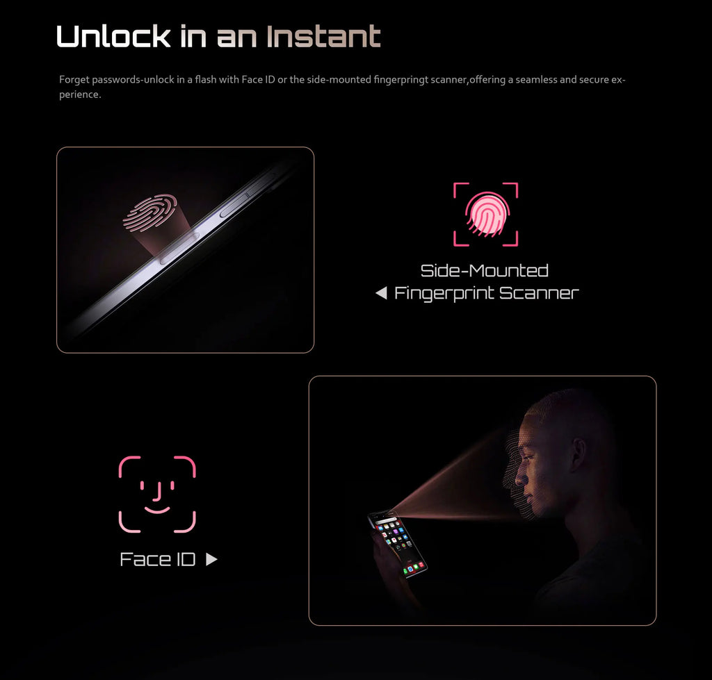 Cubot P90 4G Smartphone Helio G100 Octa-core 24GB+256GB 6.88-Inch 120Hz Display 5100mAh Battery 64MP Camera Android 15 Phone