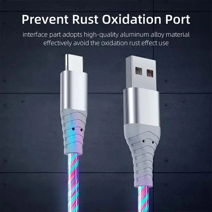 Usb Led Charging Cable  – 5A Fast Charging LED Cord for iPhone & Android italiatechs