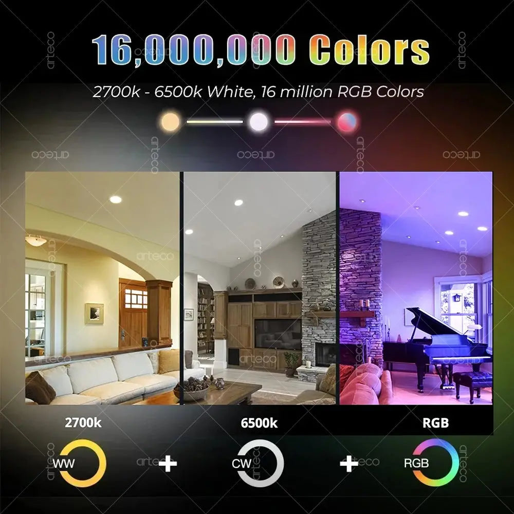 Smart LED Bulb E27/E14/GU10 – WiFi & Zigbee RGB Dimmable, Alexa & Google Compatible italiatechs