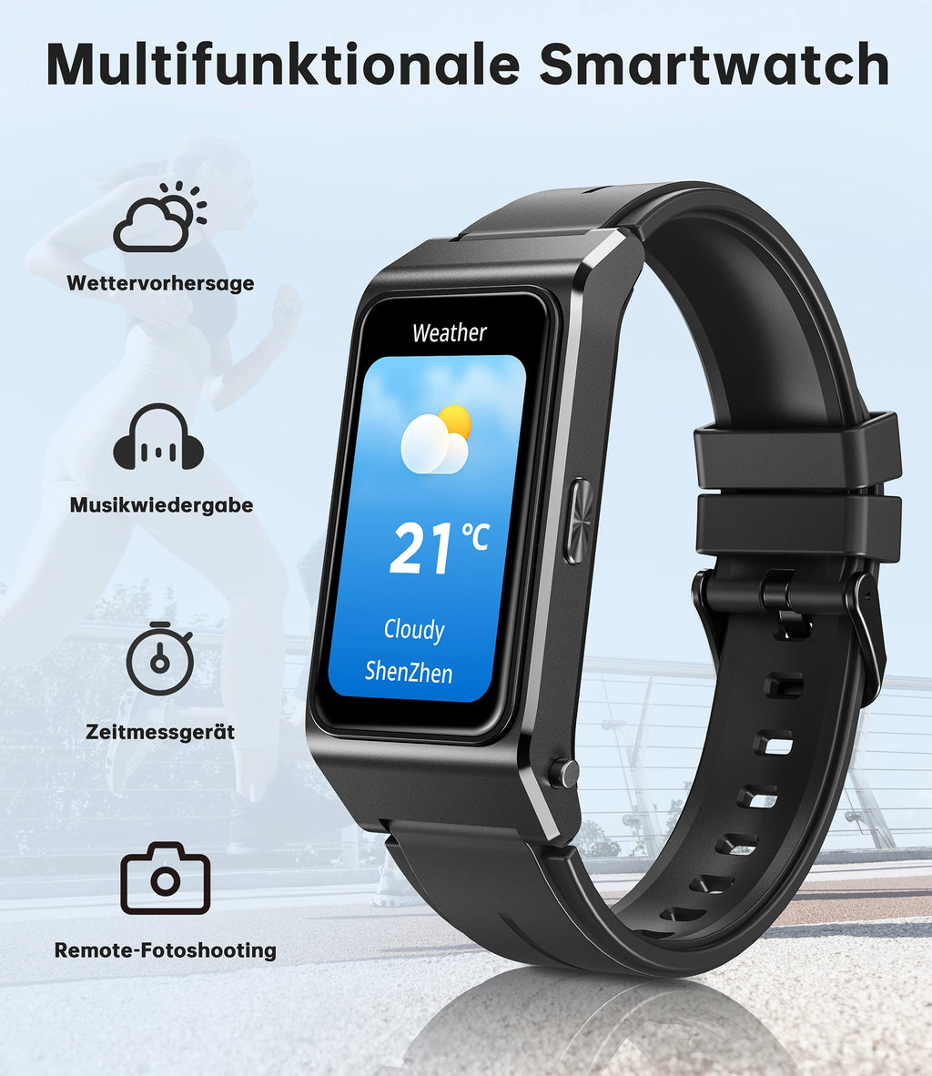 OUKITEL BT11 Smartwatch Bluetooth Headset 2-in-1, 24h Health Monitoring, 1.47" AMOLED Display, Waterproof Sports Fitness Watch