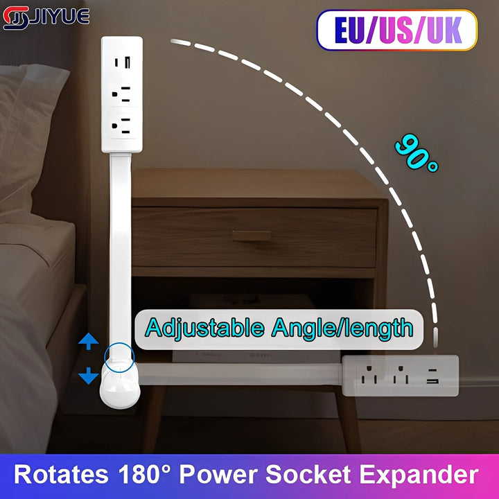 rotatable electrical outlet extender